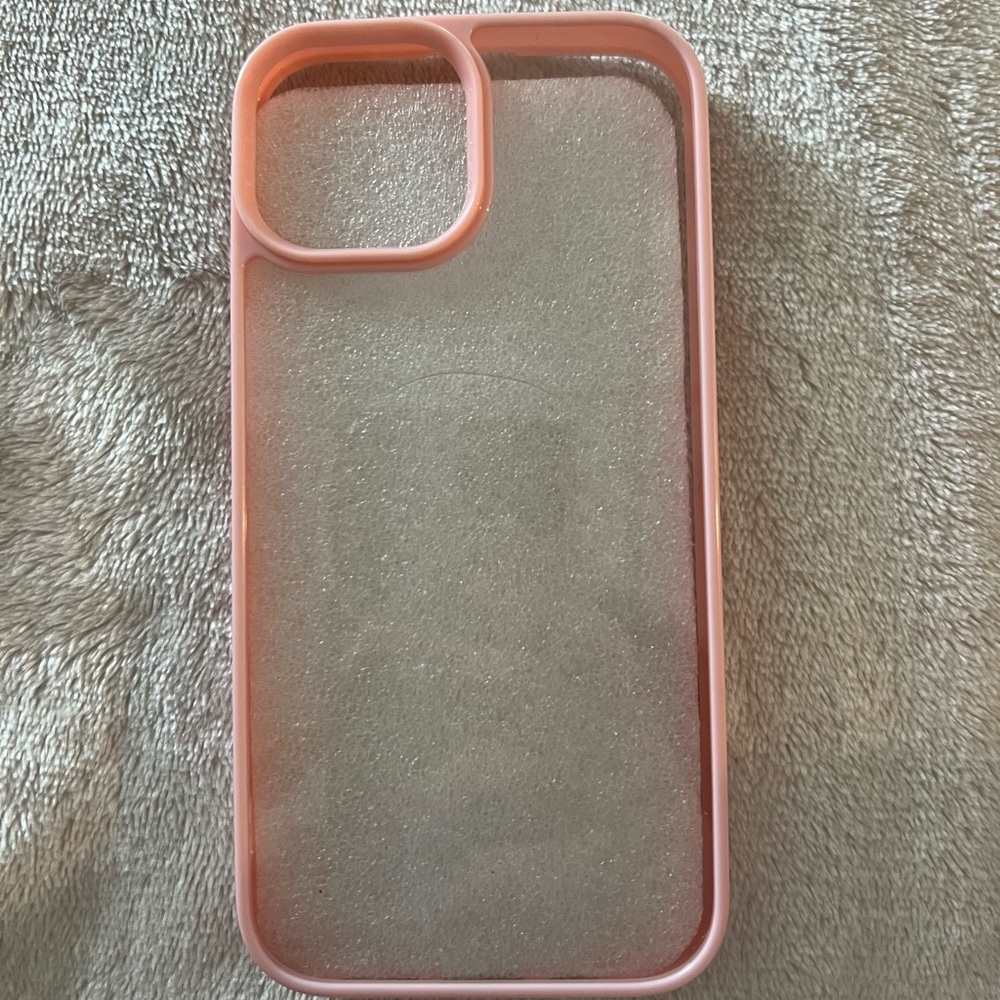 Pink/Clear IPhone 13 Case🌸